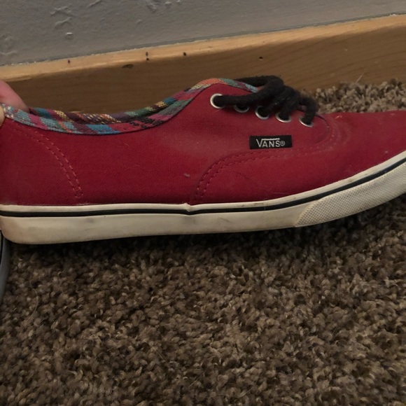 Red Van Authentic with Patterned tongue - Picture 5 of 7